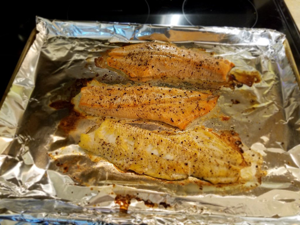Baked Lake Trout and Coho