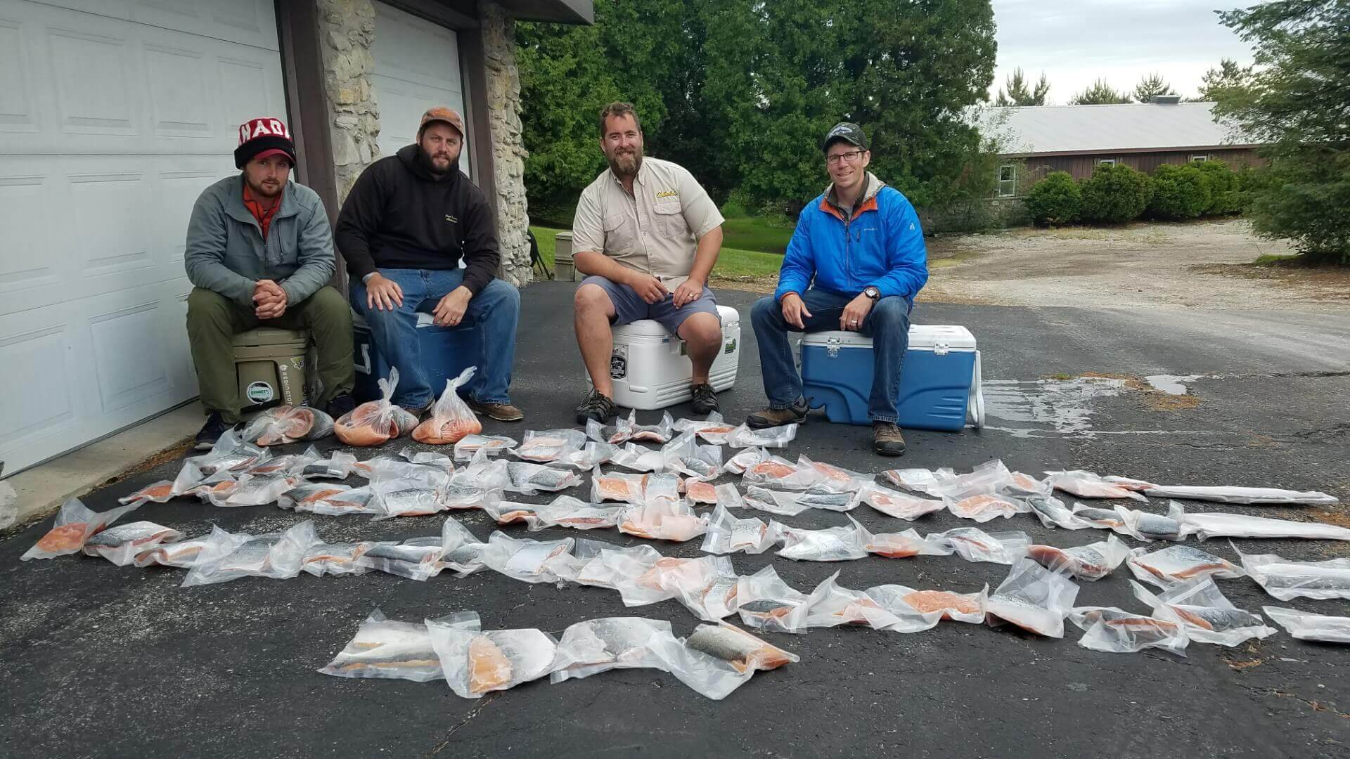 200 pounds of fish fillets